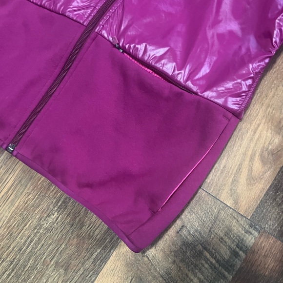 Nike Thermafit Shiny Vinyl Fleece-Lined Hooded Jacket - Picture 9 of 12